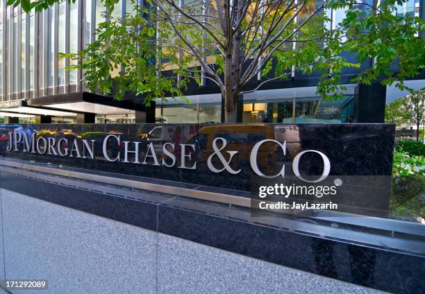 jp morgan chase & co.  sede centrale di park avenue, new york - jp morgan chase foto e immagini stock