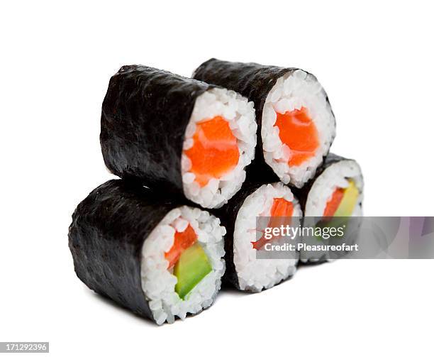 sushi rolls - sushi stock pictures, royalty-free photos & images
