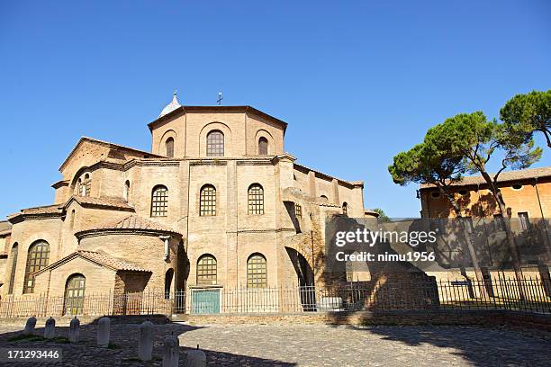 basilika san vitale, ravenna, italien. - basilica of san vitale stock-fotos und bilder