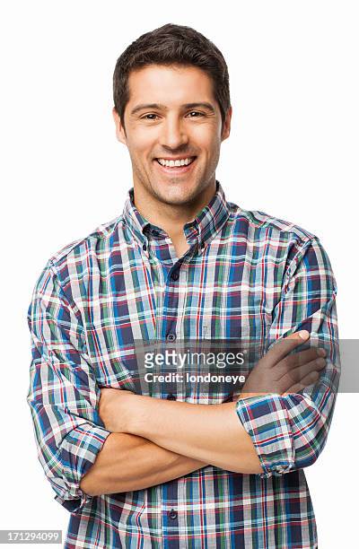 young man smiling - isolated - shirt stock pictures, royalty-free photos & images
