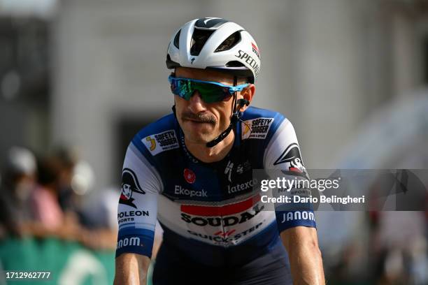 Dries Devenyns of Belgium and Team Soudal Quick-Step prior to the 104th Coppa Bernocchi, GP Banco BPM a 186.65km one day race from Parabiago to...