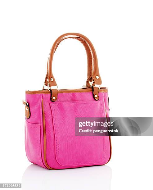 rosa tasche - rosa handtasche stock-fotos und bilder