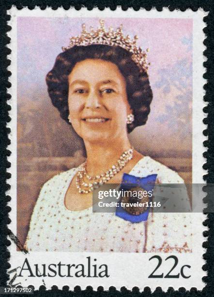 queen elizabeth ii stamp - queen bildbanksfoton och bilder