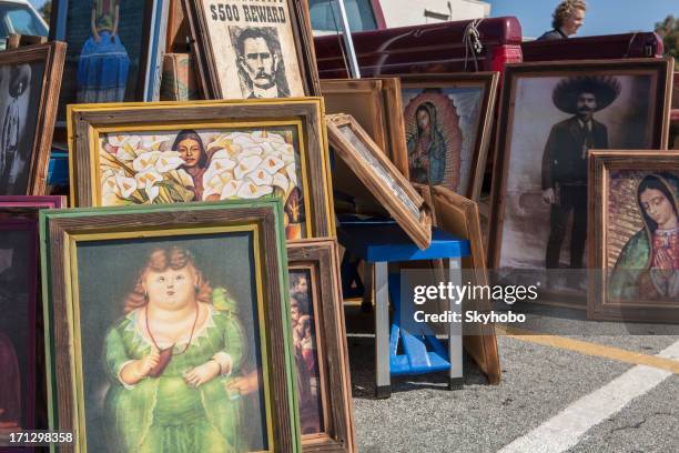 flea market artwork - counterfeit stock pictures, royalty-free photos & images