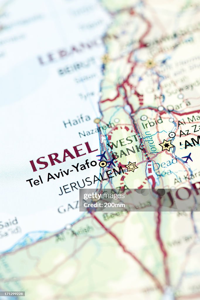 Map of Israel