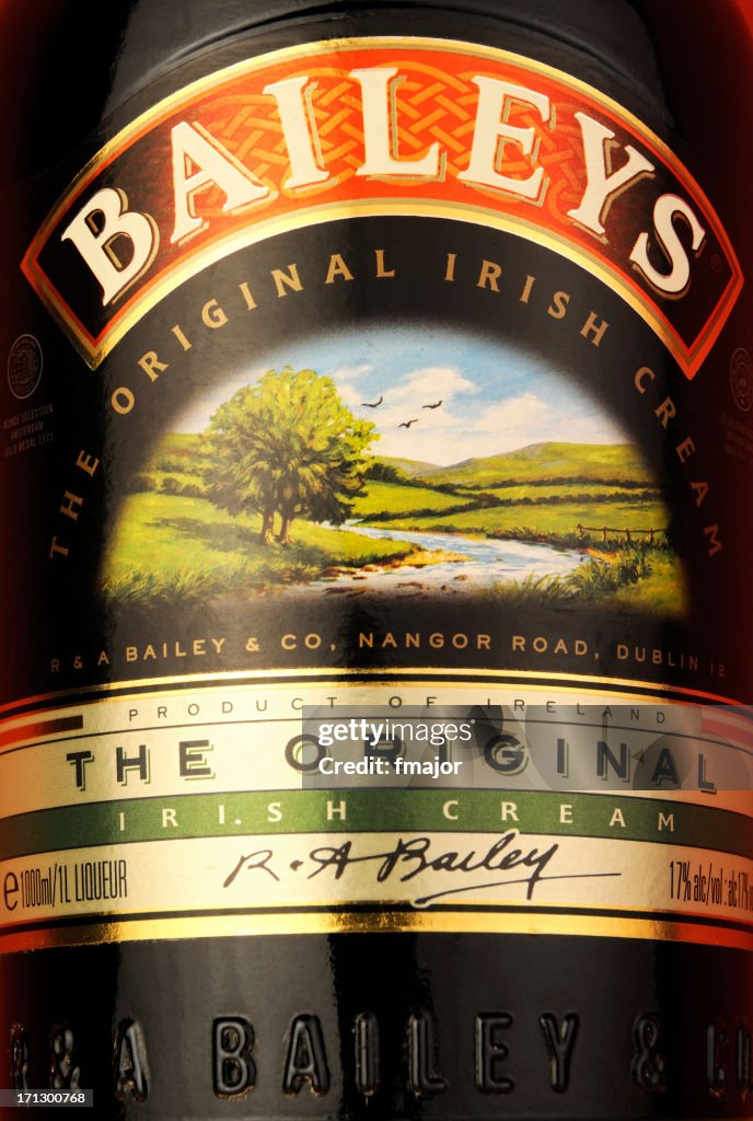 Bottle of Baileys Irish Cream