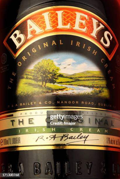 Bottle Of Baileys Irish Cream High-Res Stock Photo