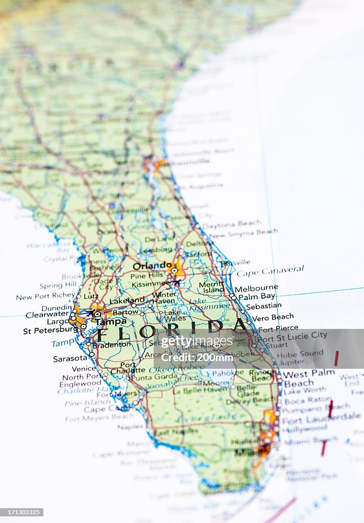 Karte von Florida