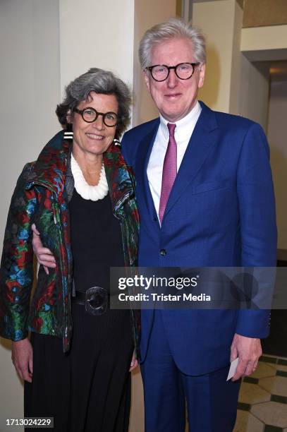 Franziska Castell and Theo Koll attend the Opus Klassik awards 2023 at Konzerthaus on October 8, 2023 in Berlin, Germany.