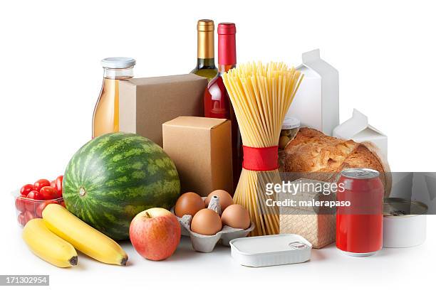 groceries - food staple stock pictures, royalty-free photos & images