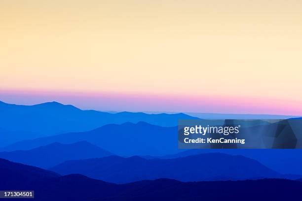 smoky mountains sunset - clingman's dome 個照片及圖片檔