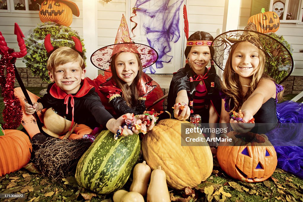 Enfants fête d'Halloween