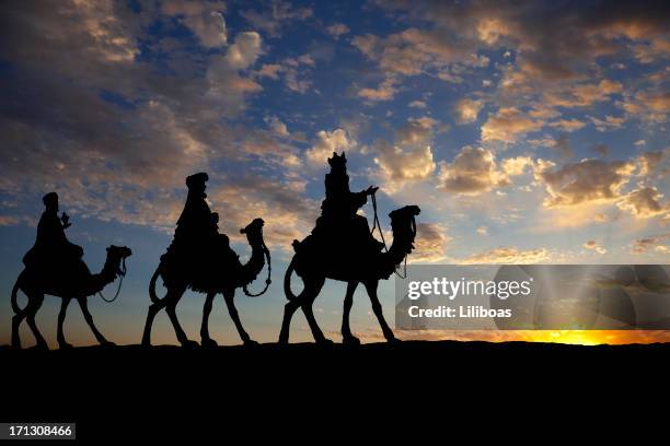 the three wise men - 3 wise men stock pictures, royalty-free photos & images