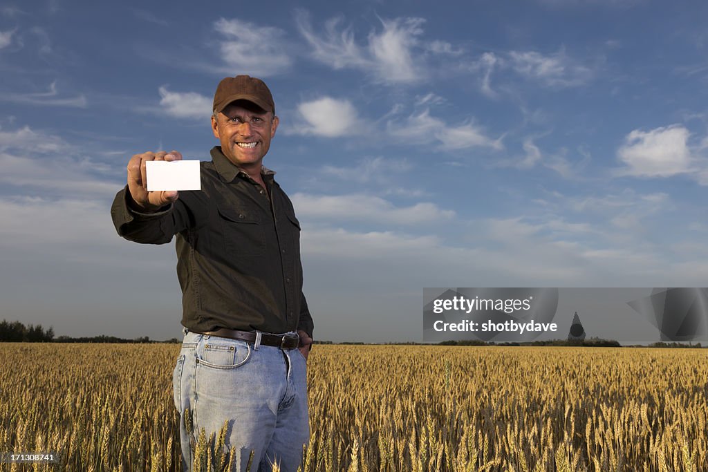 Farmer and Business Card