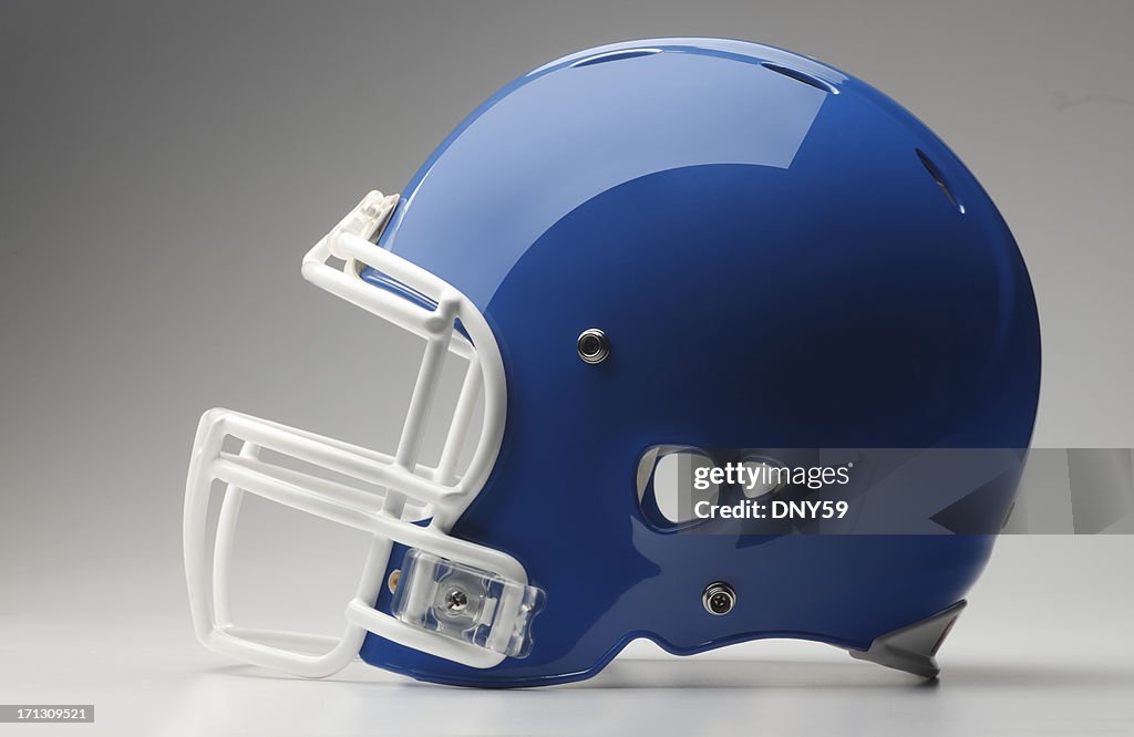 Blue Football Helmet