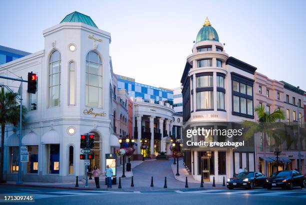 via rodeo in beverly hills, ca - beverly hills rodeo drive stock pictures, royalty-free photos & images