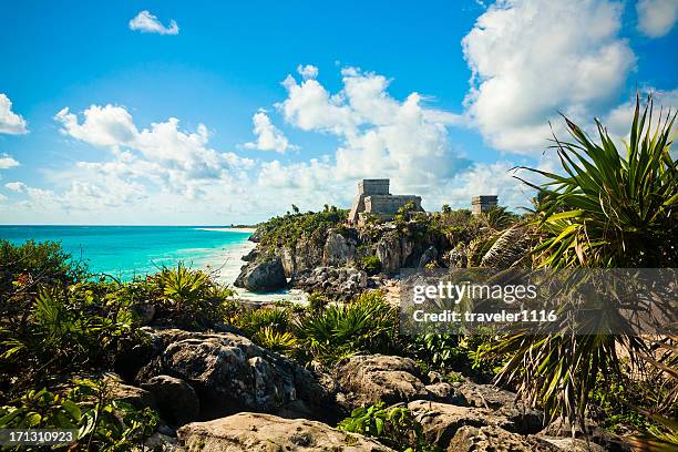 tulum in mexiko - tulum stock-fotos und bilder