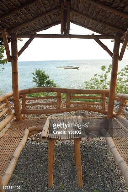 beach house with a view - general santos stock pictures, royalty-free photos & images