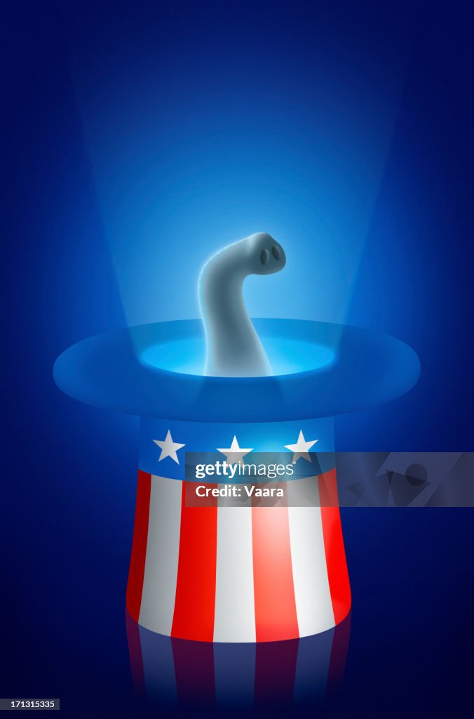 Elephant in a Patriot Hat