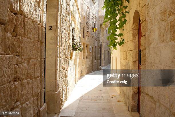 street - mdina stock pictures, royalty-free photos & images