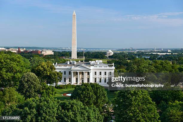 white house-washington dc - washington monument washington dc stock-fotos und bilder