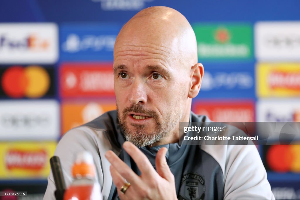 Manchester United Training Session And Press Conference - UEFA Champions League 2023/24