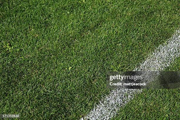 sports field white lines - baseball diamond stockfoto's en -beelden