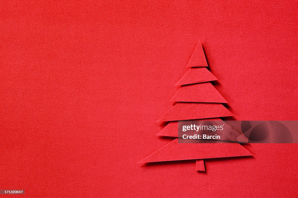 Papier mit Weihnachtsbaum-Motiv