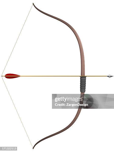 bow and arrow - bow and arrow stock pictures, royalty-free photos & images