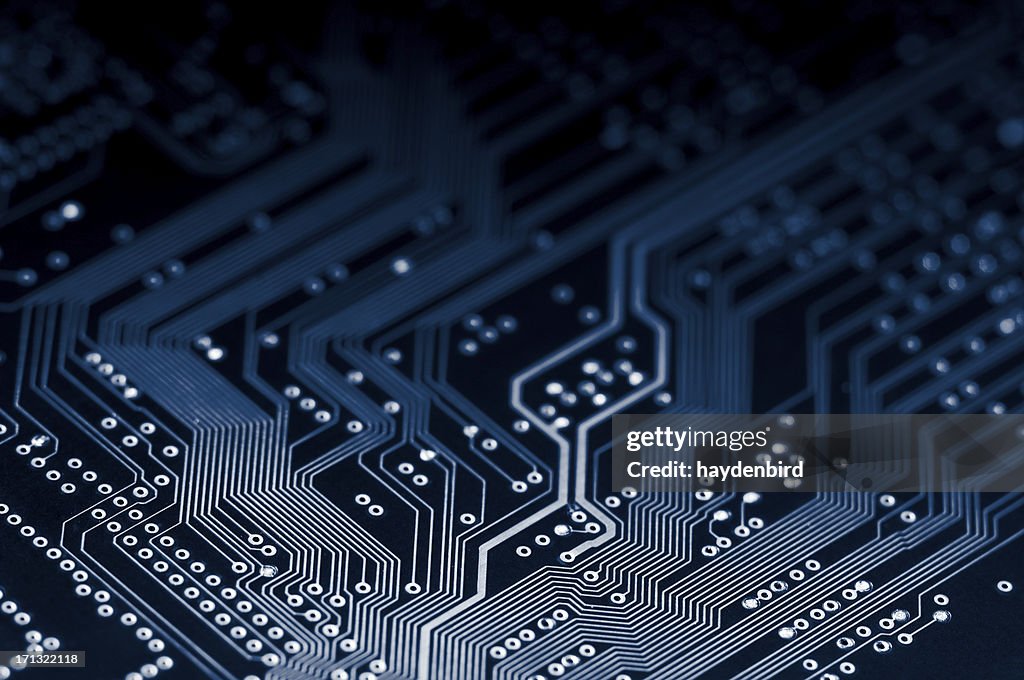 Makro Schuss von elektronischen Schaltkreis, die moderne Technologie