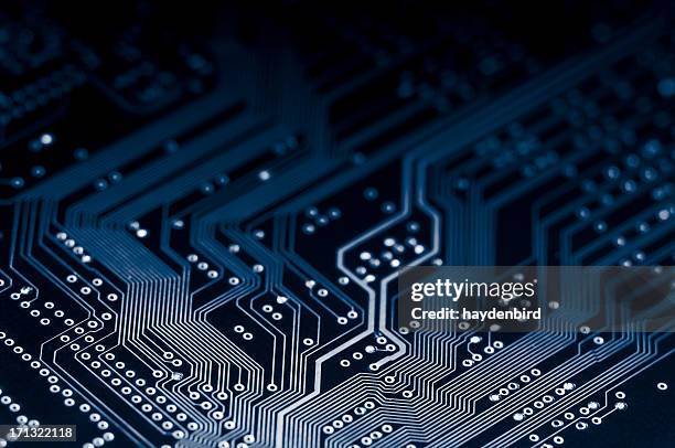 macro shot of electronic circuit board representing modern technology - circuit stock pictures, royalty-free photos & images