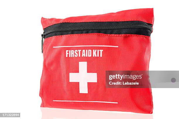 first aid kit (small) - survival kit stock pictures, royalty-free photos & images