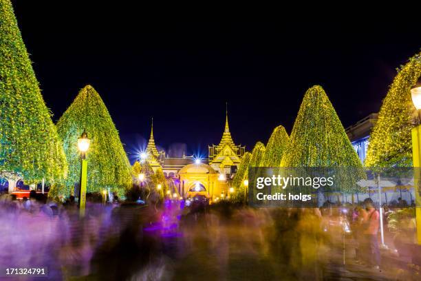 grand palace, bangkok, thailand - thailand celebrates the kings birthday stock pictures, royalty-free photos & images