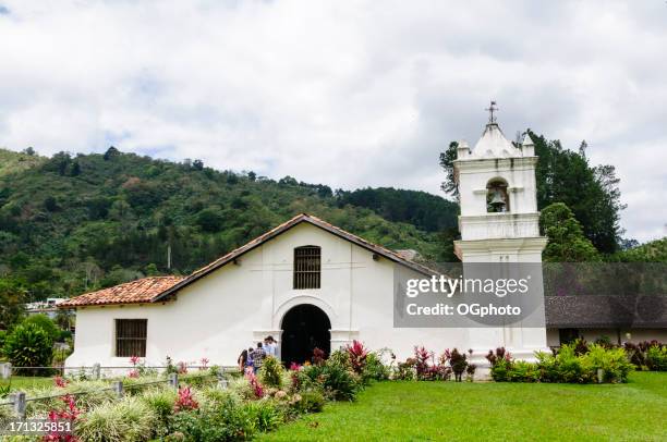 orosi colonial church, costa rica. - ogphoto and costa rica stock pictures, royalty-free photos & images