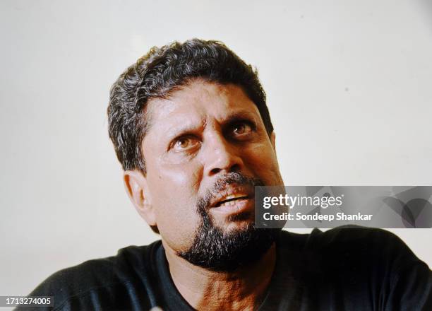 Kapil Dev, an Indian former cricketer An all-round cricketer, he was a medium-fast bowler and a hard-hitting middle-order batsman.