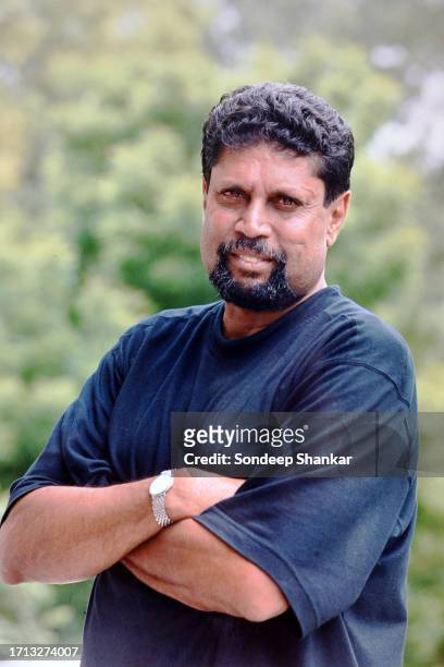Kapil Dev, an Indian former cricketer An all-round cricketer, he was a medium-fast bowler and a hard-hitting middle-order batsman.