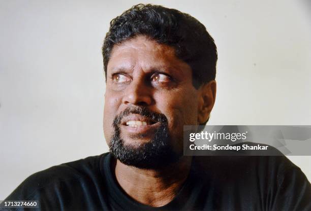 Kapil Dev, an Indian former cricketer An all-round cricketer, he was a medium-fast bowler and a hard-hitting middle-order batsman.