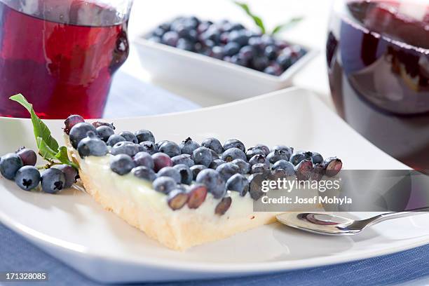 blueberry cake - blueberry pie isolated stock pictures, royalty-free photos & images