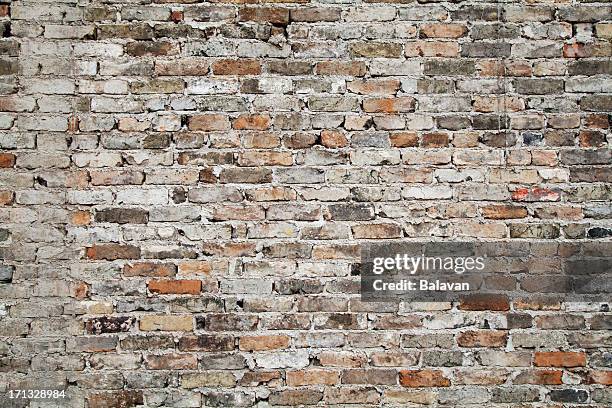 old brick wall background - brick wall stockfoto's en -beelden