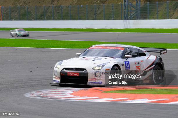 Gt1 Track Racing 53 Nissan Gtr Race Car Stock Photos, High-Res Pictures, and Images ...