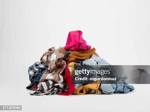 Piles of clothes Piles of clothes