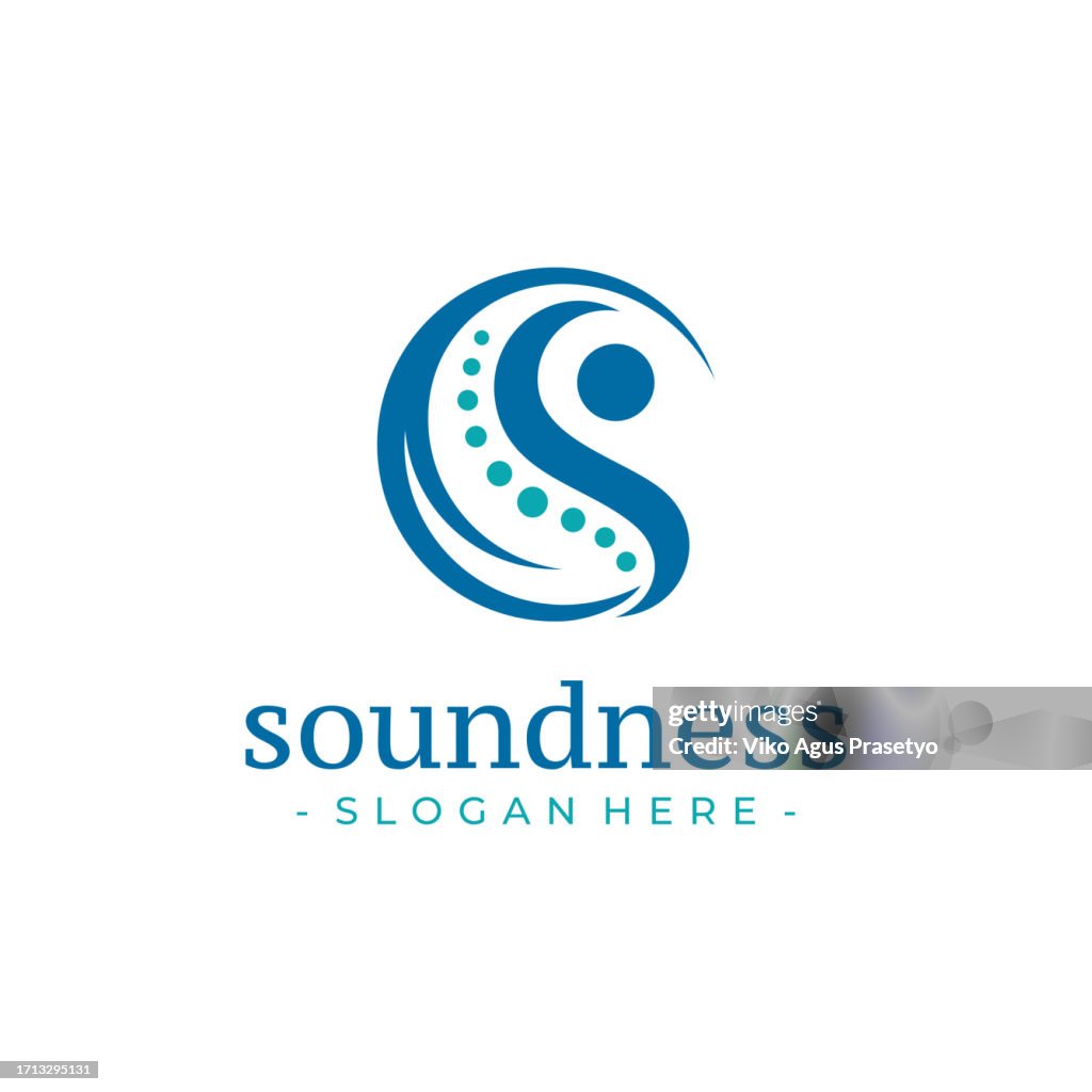 Letter C and S chiropractic logo design vector. Health care symbol template.