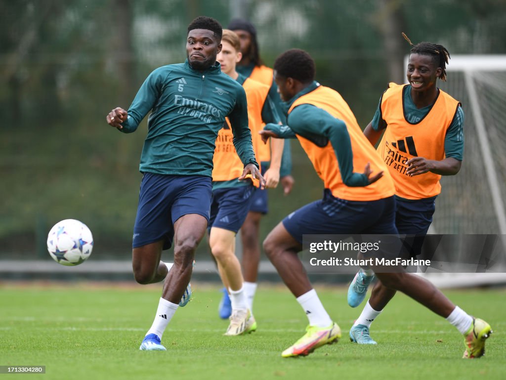 Arsenal FC Training Session - UEFA Champions League 2023/24