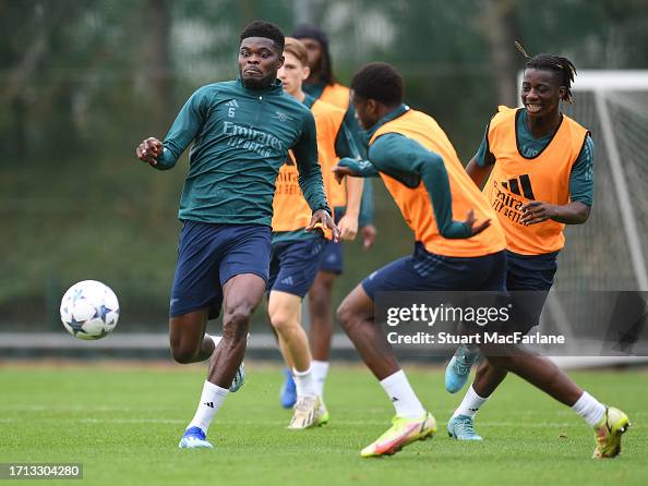 Arsenal FC Training Session - UEFA Champions League 2023/24 Arsenal FC Training Session - UEFA Champions League 2023/24