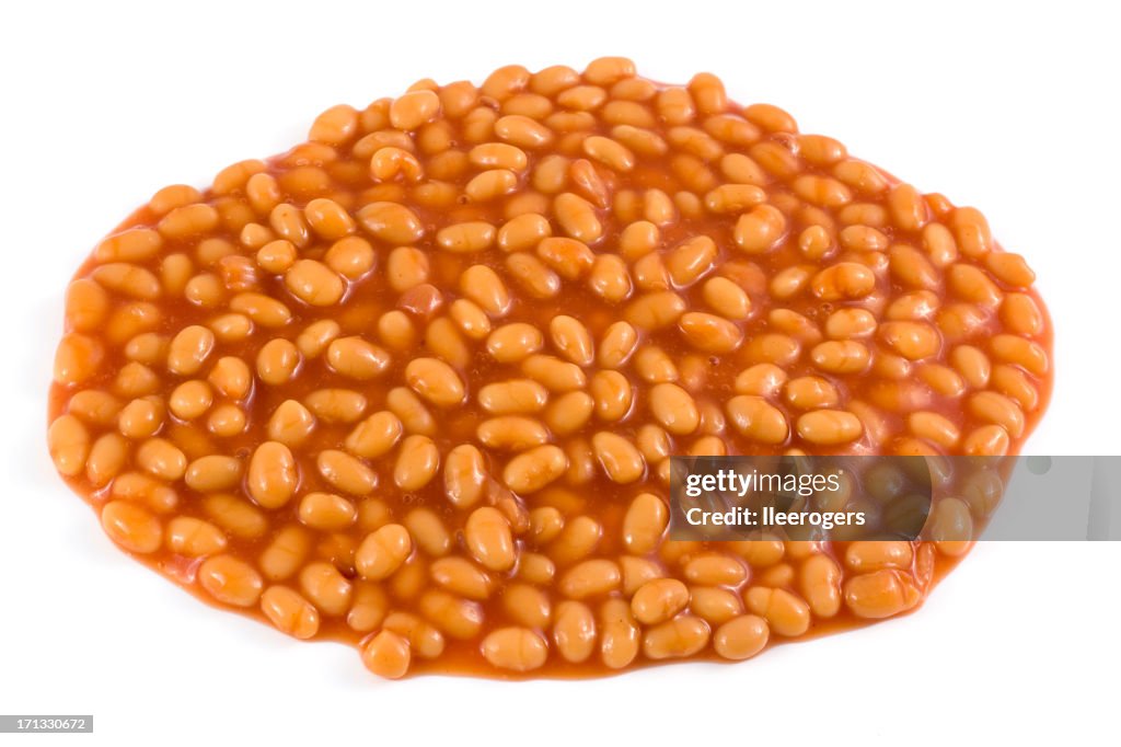 Baked Beans on a white background