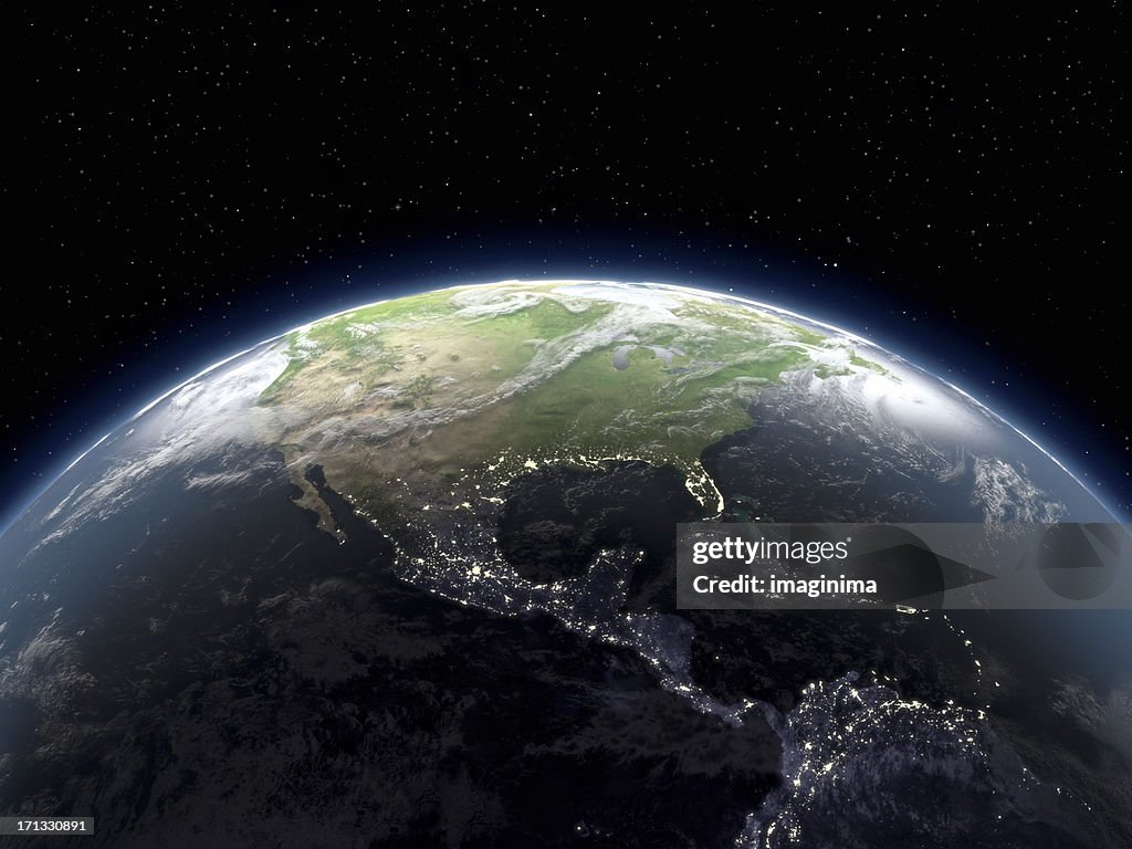 Globe Viewing From Space