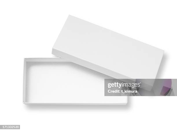 open blank box - white box stock pictures, royalty-free photos & images