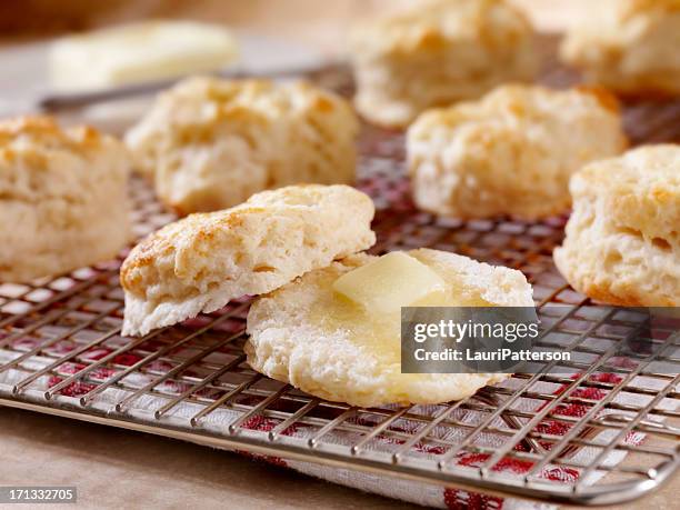 homemade buttermilk biscuits - buttermilk biscuit stock pictures, royalty-free photos & images