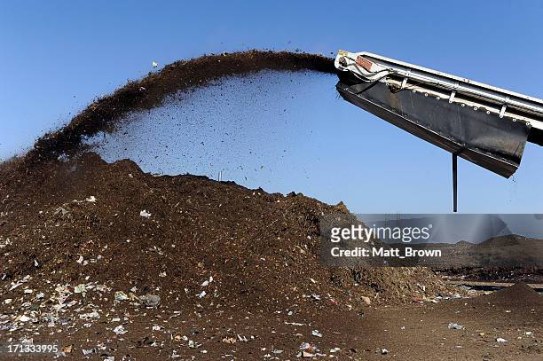 recycling topsoil - top soil stock pictures, royalty-free photos & images