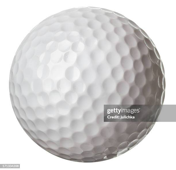 golf ball - ball of wool stockfoto's en -beelden